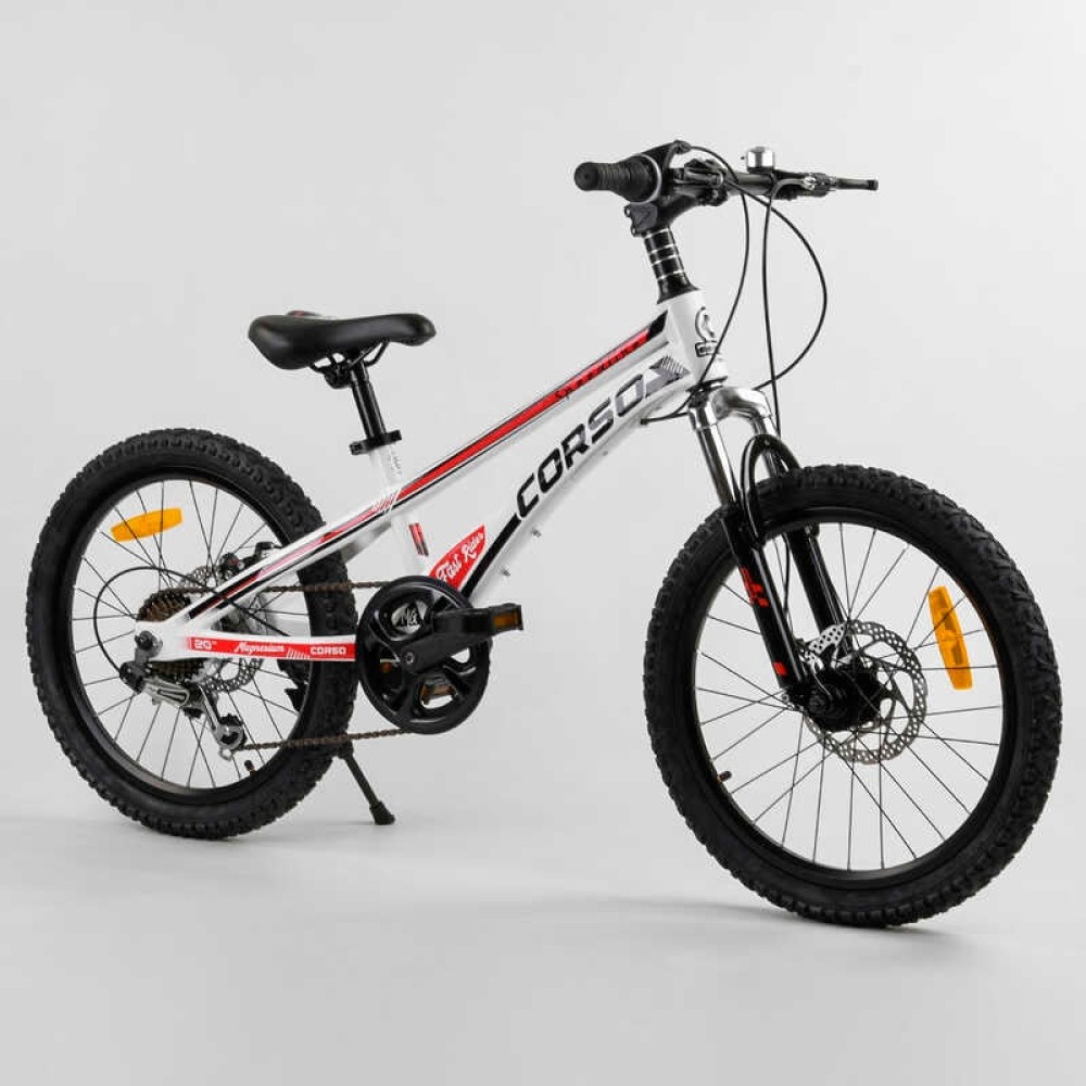 ​Велосипед спортивний CORSO Speedline MG-56818 20" магнієва рама, 7 швидкостей, Shimano, дискові гальма