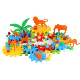 гр Іграшка "Конструктор" 3763 (5) "Technok Toys" 118 деталей, фігурки тварин, в коробці