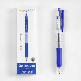 Ручка C 60826/PS-1902 (480) ЦІНА ЗА 3 РУЧКИ В УПАКОВЦІ, гелева, синя паста