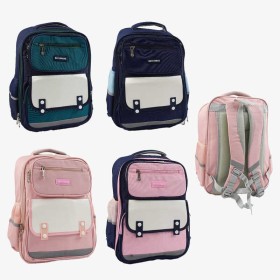 Рюкзак C 72844 (50) 4 кольори, розмір: 37х17х45 см, 1 відділення, 5 кишень, нагрудний ремінь, регульовані лямки, на блискавці, в пакеті, ВИДАЄТЬСЯ ТІЛЬКИ МІКС ВИДІВ