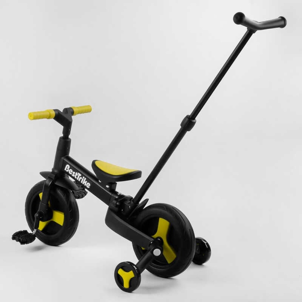 Велосипед-трансформер Best Trike 58195 колеса PU 10&apos;&apos;, батьківська ручка, знімні педалі