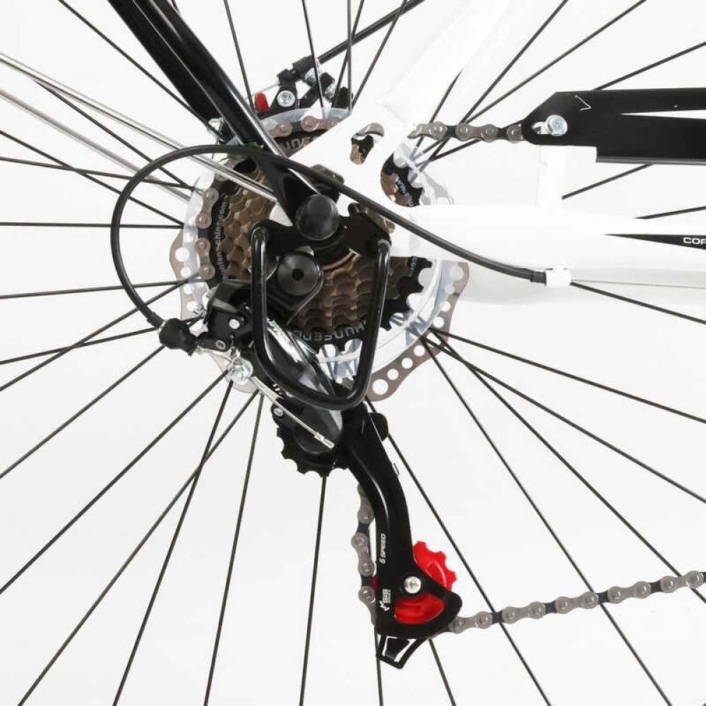 Велосипед міський Corso Liberty 28" дюймів LR-28014 + КОШИK, сталева рама 20", Shimano 7 швидкостей, корзина, багажник